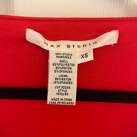 Red fitted max studio dress - xs - Picture 3 of 3